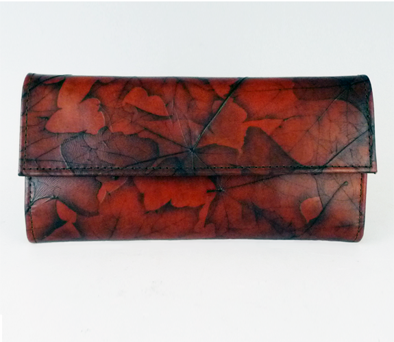 Leaf Leather Tooled Leather Wallet